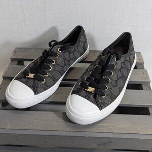 NWOB Coach Signature Logo Black/Gray Tennis Shoes Size 7.5